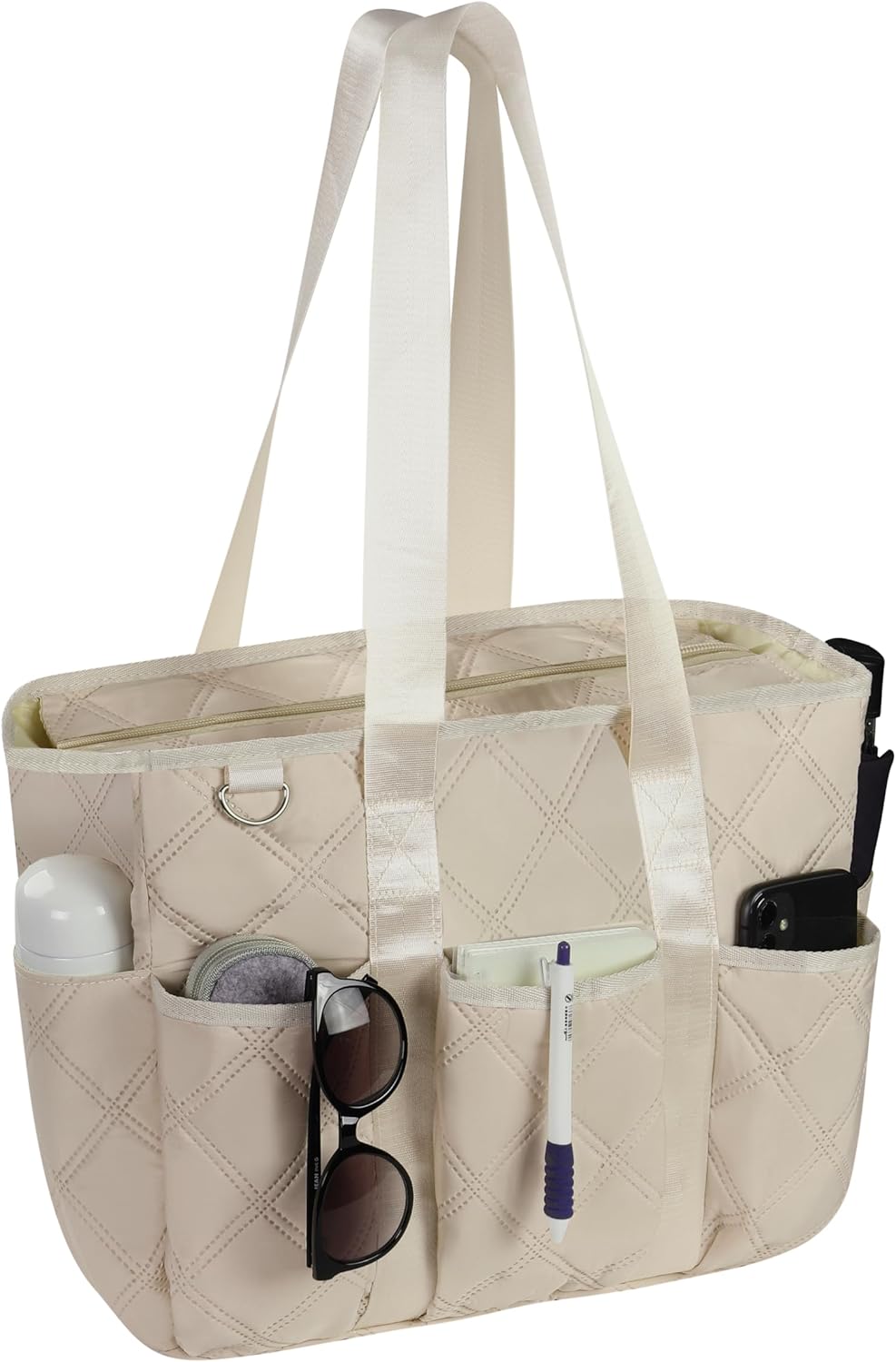 Tote Bag for Women with Zipper - Teacher, Nursing & Travel Weekender Work Bag