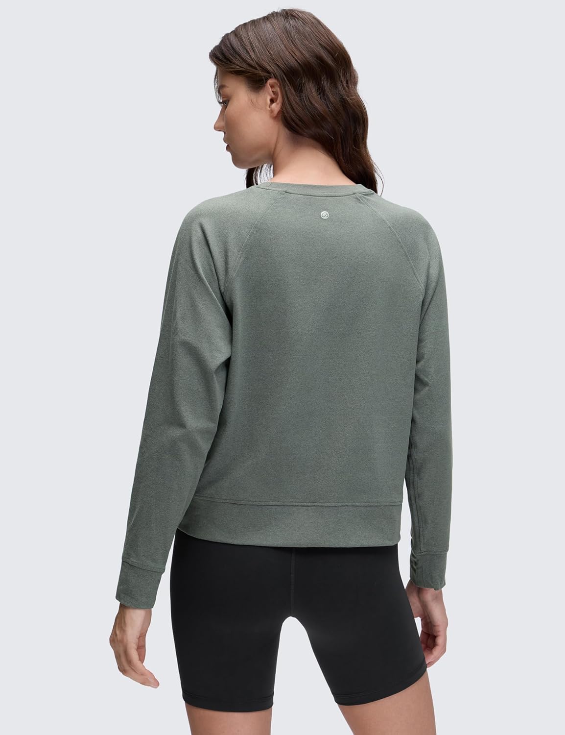 CRZ YOGA Cloud Jersey Pullover Sweatshirt for Women Long Sleeve Soft Casual Crewneck Tops Basic Workout Fall Shirts - Image 2