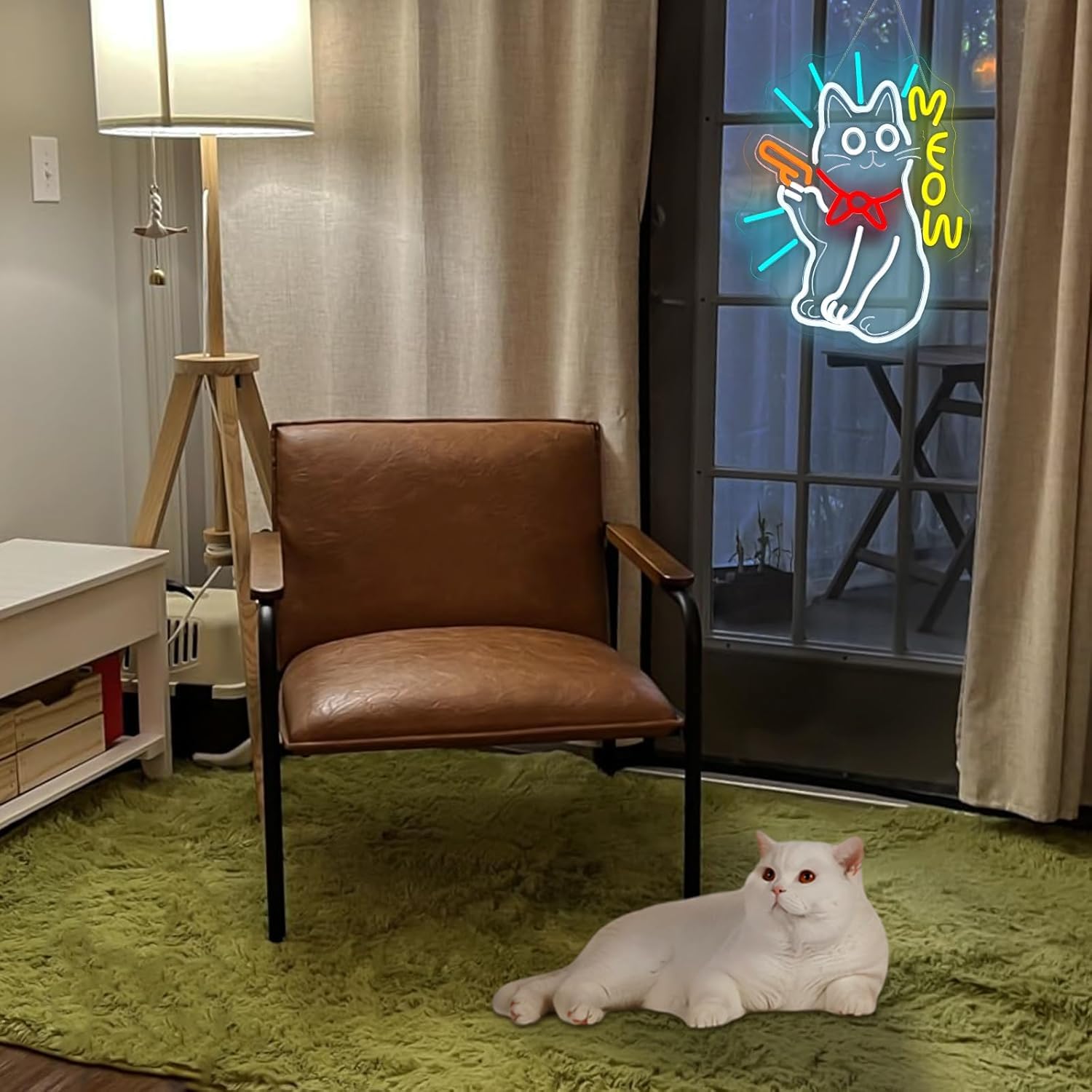 Meow neonowy znak LED, ściemniana, dekoracyjna lampa do salonu, barów, fryzjerów, na wesele, przyjęcie, do pokoju gier, Boże Narodzenie, sztuka, dekoracja ścienna, zasilana przez USB