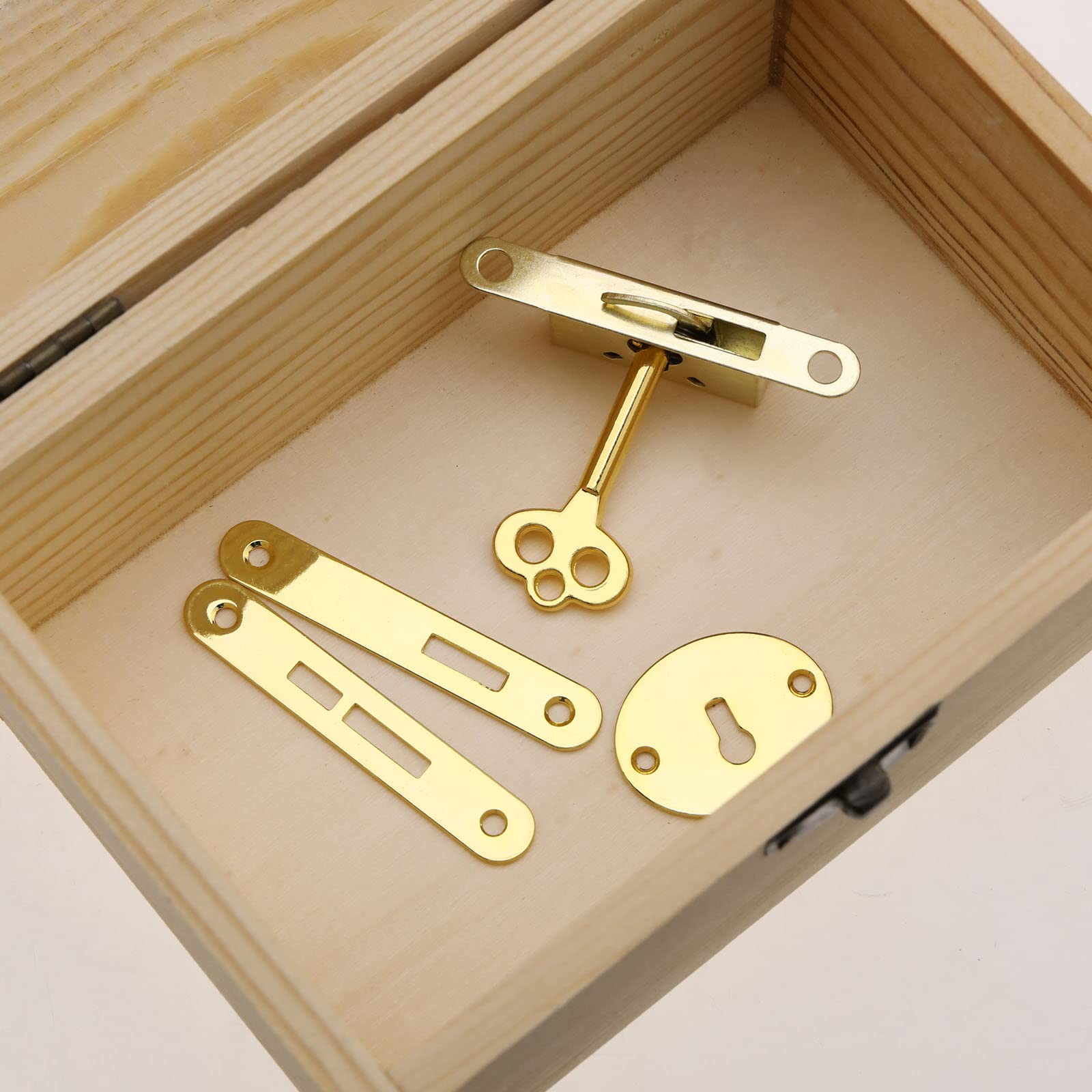 Serratura Vintage Con Chiave In Ottone - Per Armadietti, Cassetti, Portagioie, Design Classico E Anticorrosione