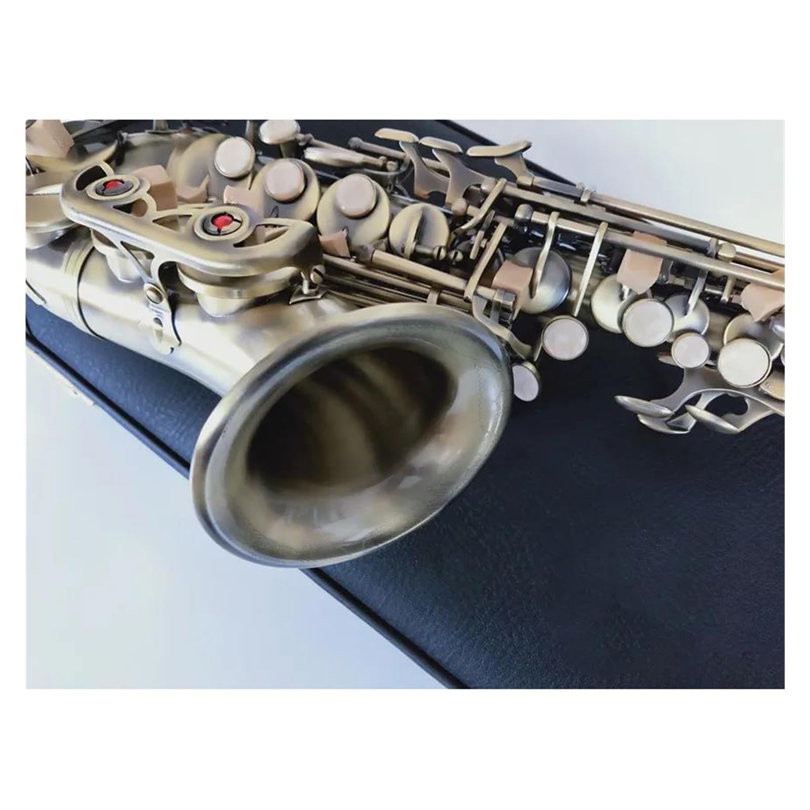 Saksofon Saksofon Sopranowy Zakrzywiony Saksofon Bb Saksofon Do Instrumentów Muzycznych Z Ustnikiem Klasy Profesjonalnej