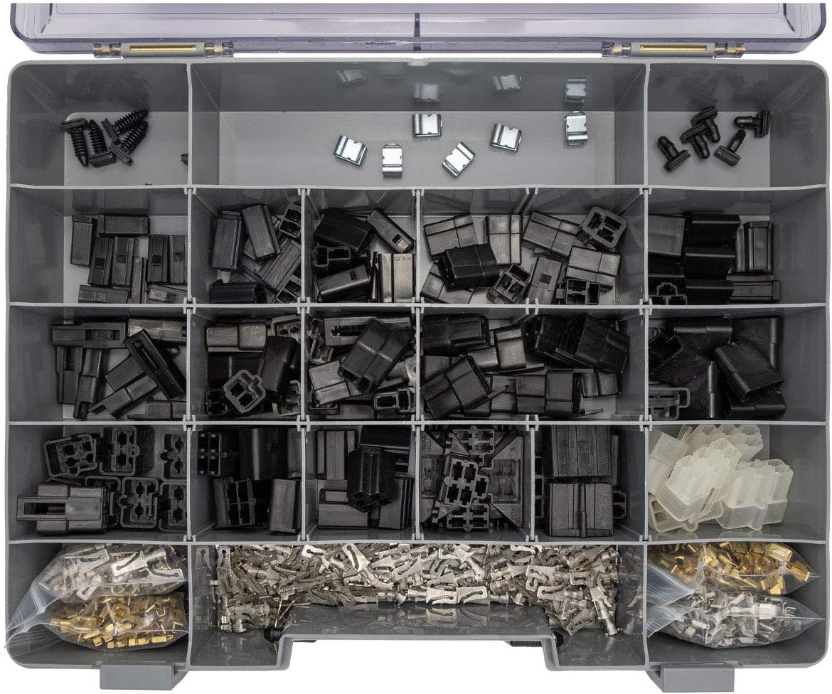 Delphi 56 Packard Series Connector Kit 56-600 With 6285847 Crimp Tool: Automotive Electrical Connectors 20-14 Gauge 600 Piece Kit With Crimp Tool