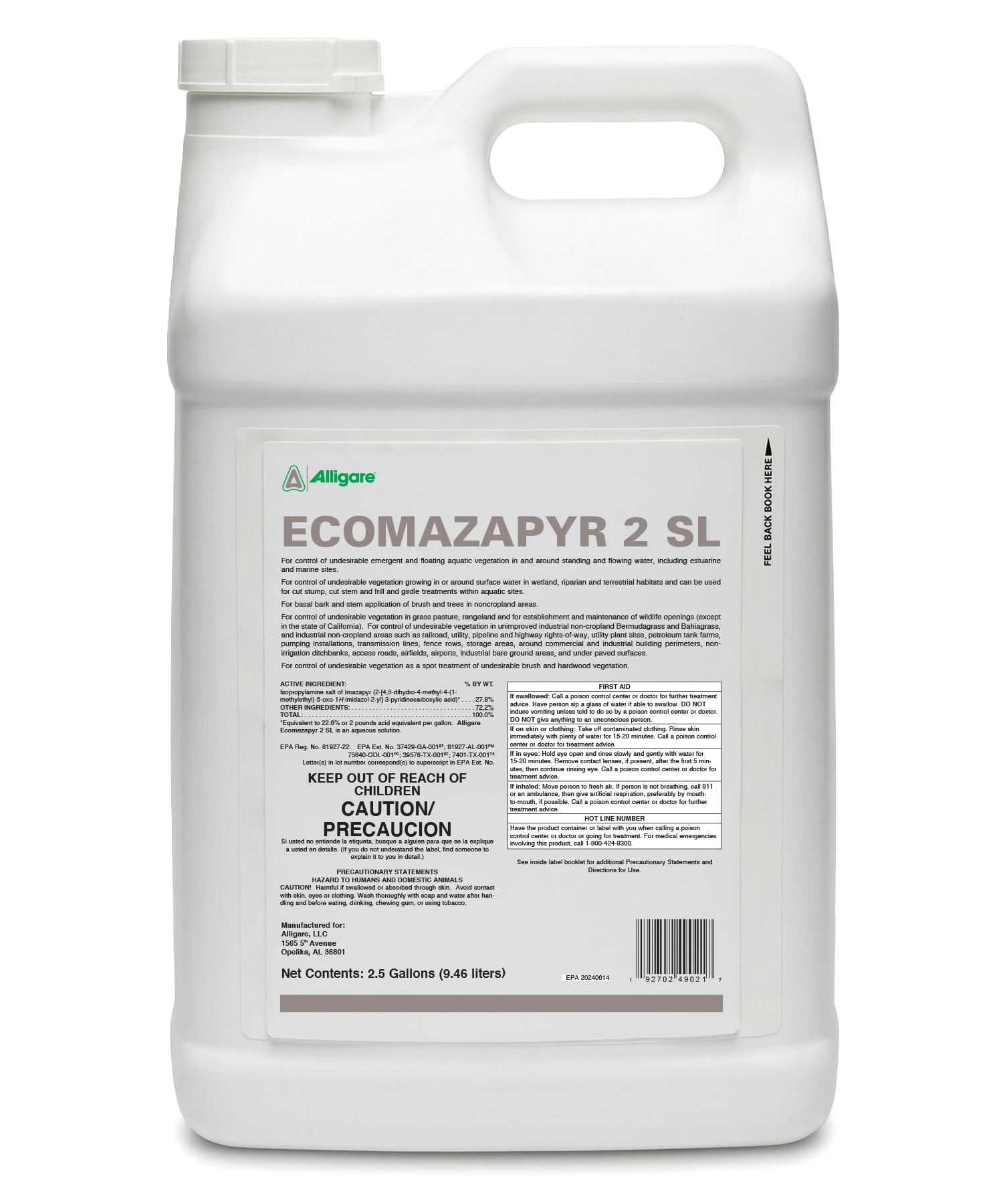 Alligare Ecomazapyr 2 SL Herbicide