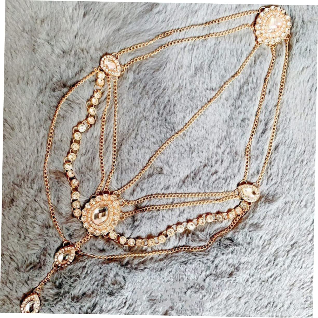 FRCOLOR 3stücke Ethnisches Haarband Mit Quasten Und Strass Goldfarbene Kopfbedeckung Für Hochzeiten Partys Und Besondere Anlässe Bequemes Haaraccessoire Für Damen Und Mädchen