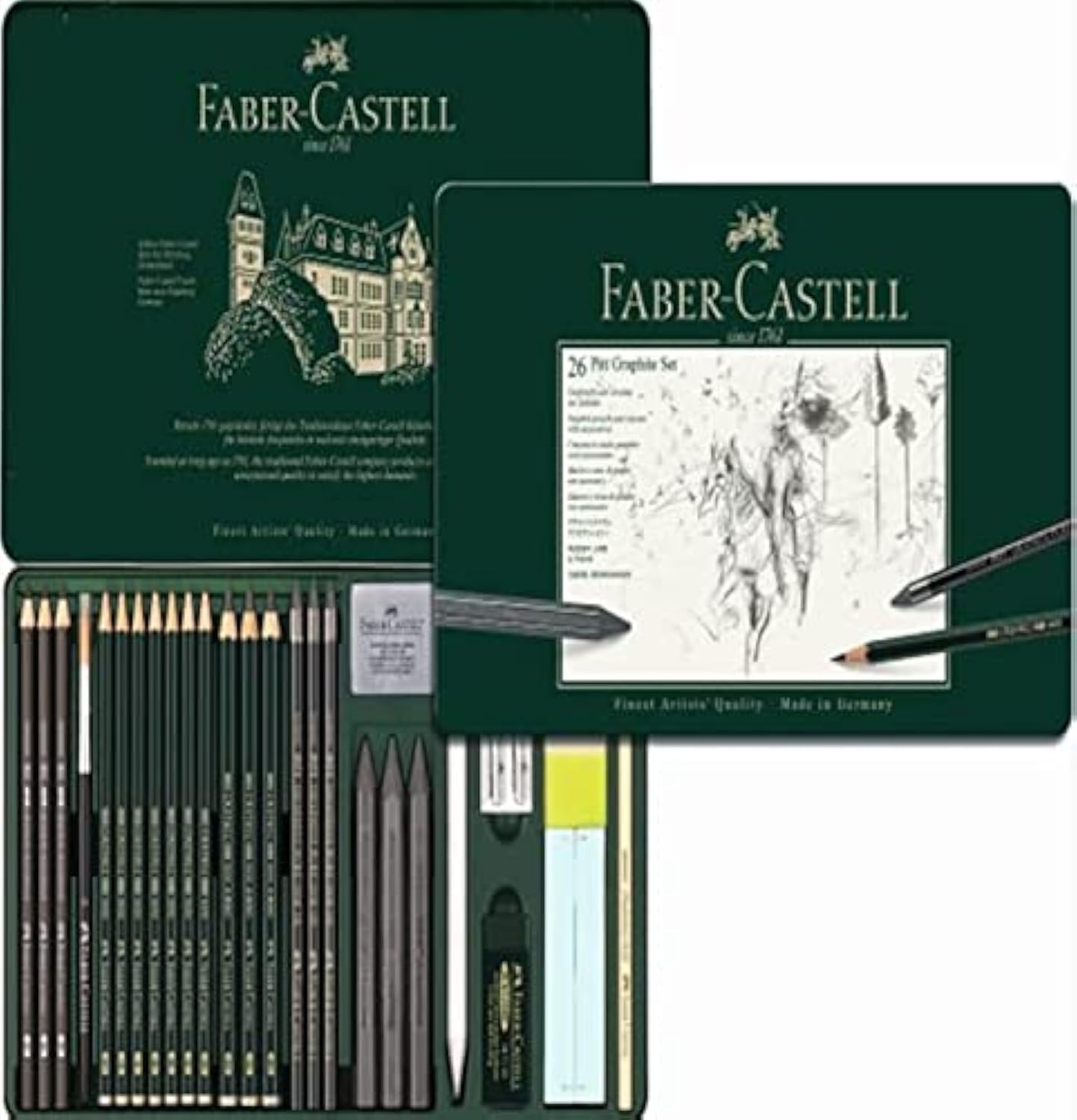 Faber-Castell Pitt - Lápices de grafito (26 piezas)