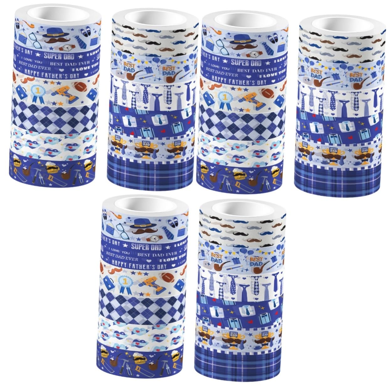 36rotoli Nastro Washi Decorativo Per Fai Da Te Per Del Adesivi Trasparenti Per Scrapbooking e Senza Residui