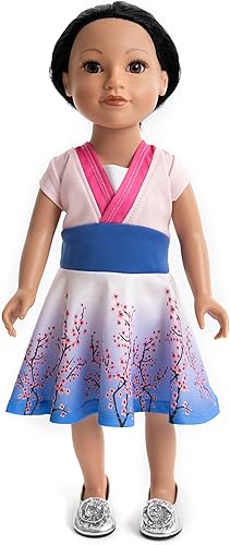 Little Adventures Twirl - Vestido de muñeca de princesa  Muñeca no incluida  Lavable a máquina para jugar y fiesta infantil Ropa de muñeca sin