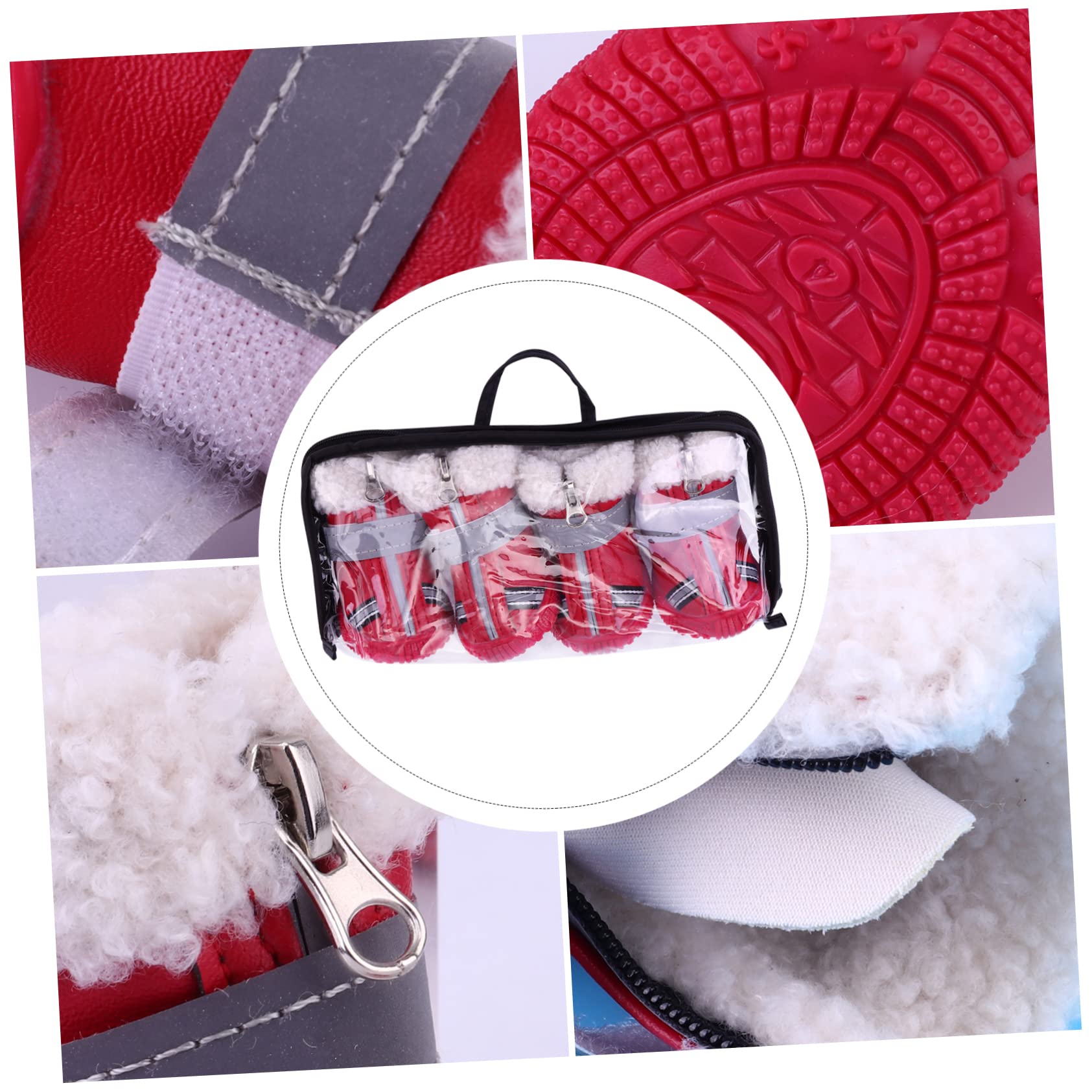 BESPORTBLE 12stücke wasserdichte Hundeschuhe Aus Dicker Für Winter Und Schnee rutschfeste Pfotenschutzschuhe Für Kleine Hunde Und Optimale Pfotenpflege