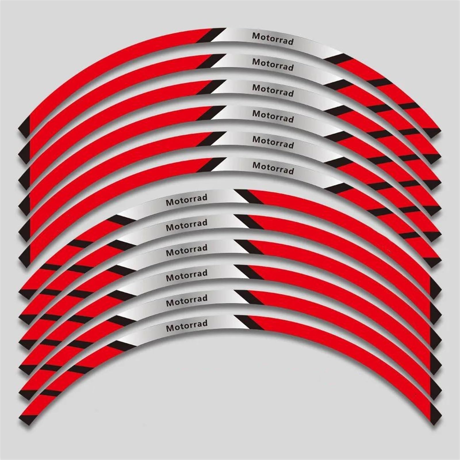 Stickers 1 Set of Motorcycle Wheel Stickers Stripes Reflective Rim for F900XR F900 XR F 900 F900xr(Style 8)