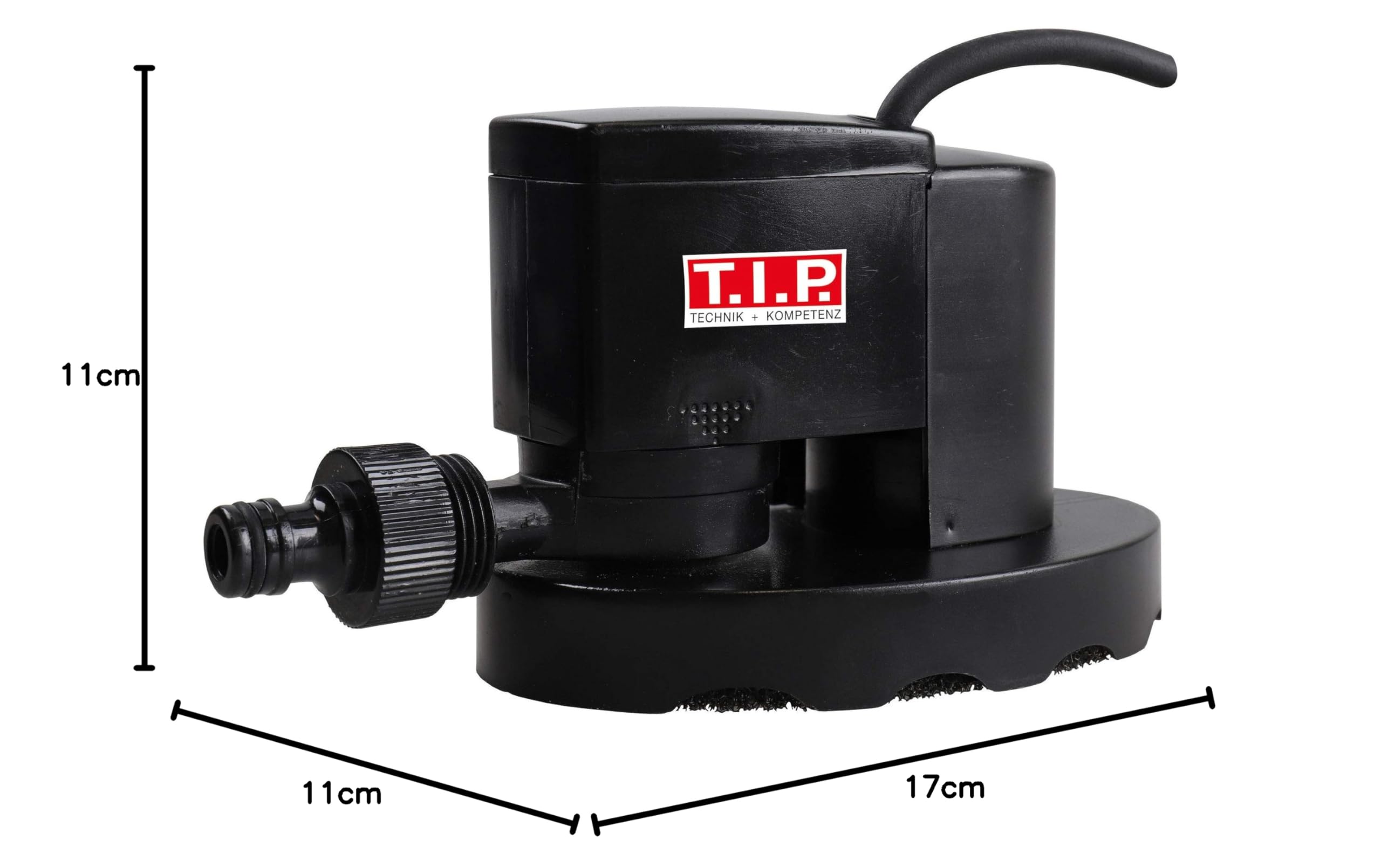 T.I.P. CoverOne 1500 AUT 30441 - Bomba de cubierta de piscina con automática (para lonas y láminas solares, bomba de drenaje de hidromasaje, caudal de 1300 l/h, altura de extracción de 1,6 m, esponja