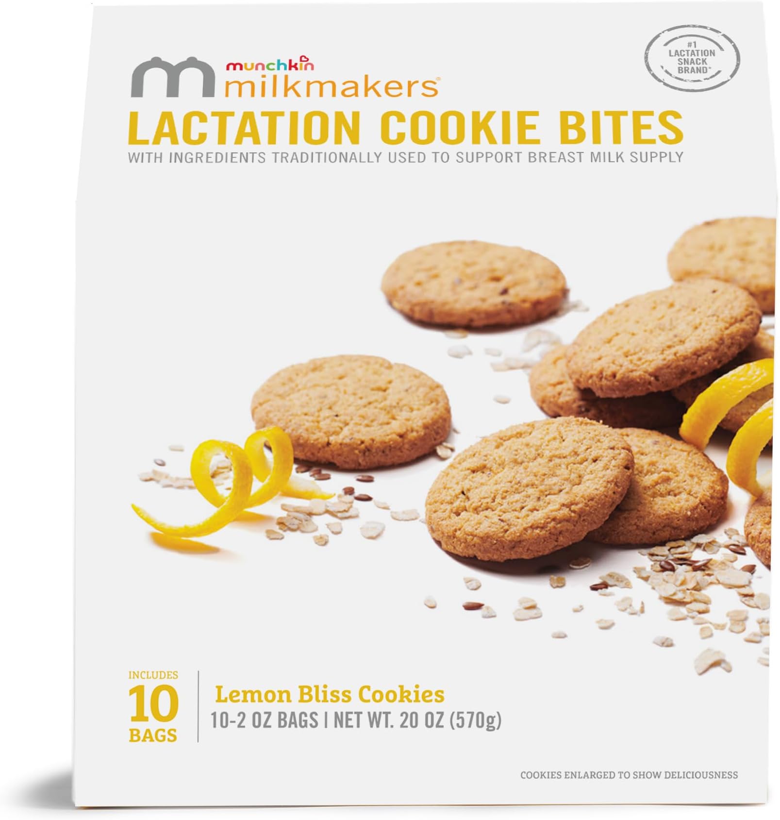 Milkmakers Lactation Cookie Bites, Lemon Bliss, 10 Ct
