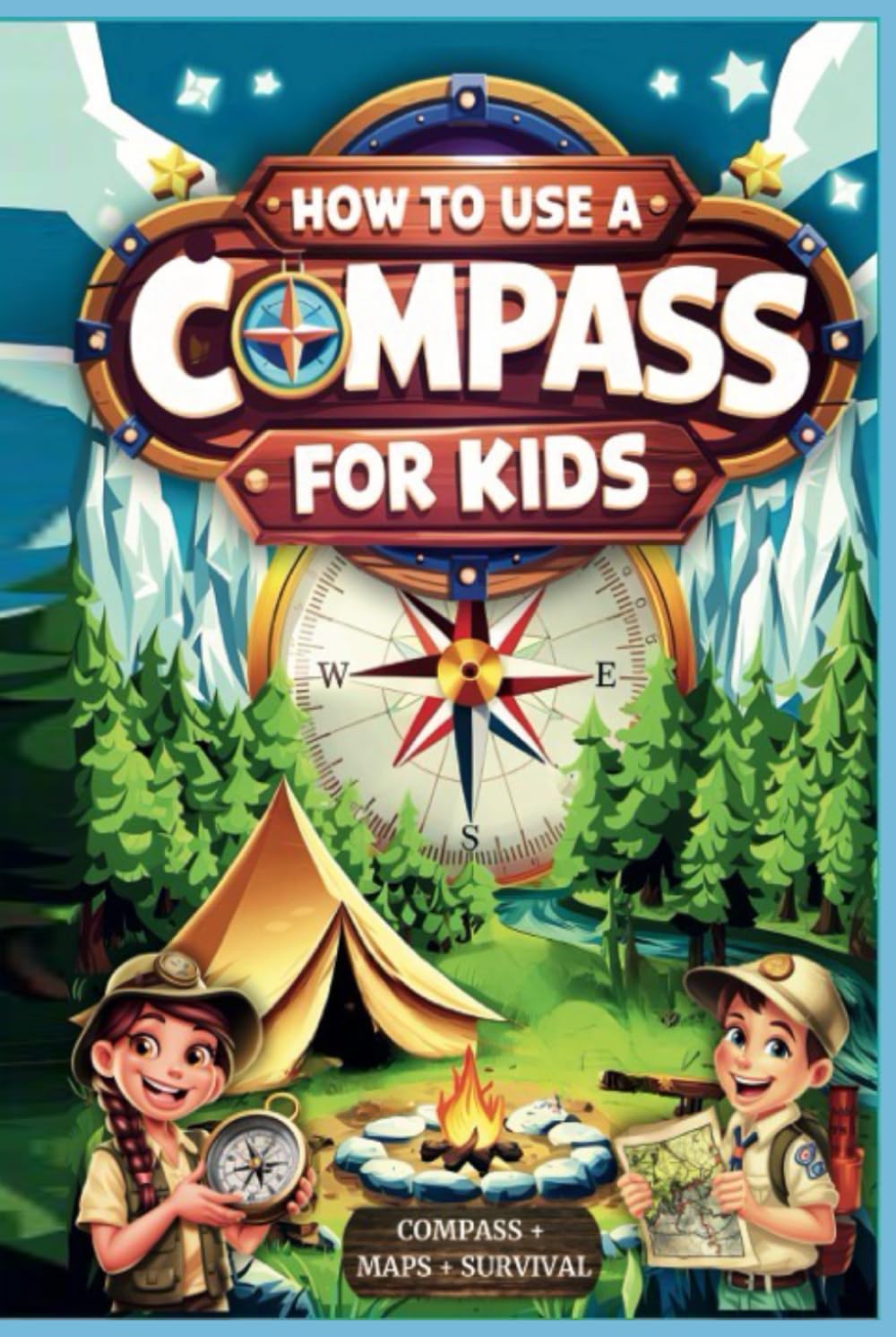 How to Use a Compass for Kids: Fun Outdoor Skills and Activities: Master Orienteering, Camping Tips, Land Navigation, and Reading Maps for Kids and Families