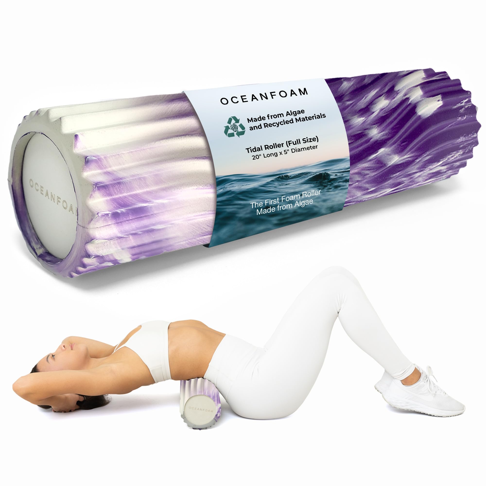Snapklik.com : Oceanfoam Tidal Roller - Purple Marbled - Muscle Massage ...