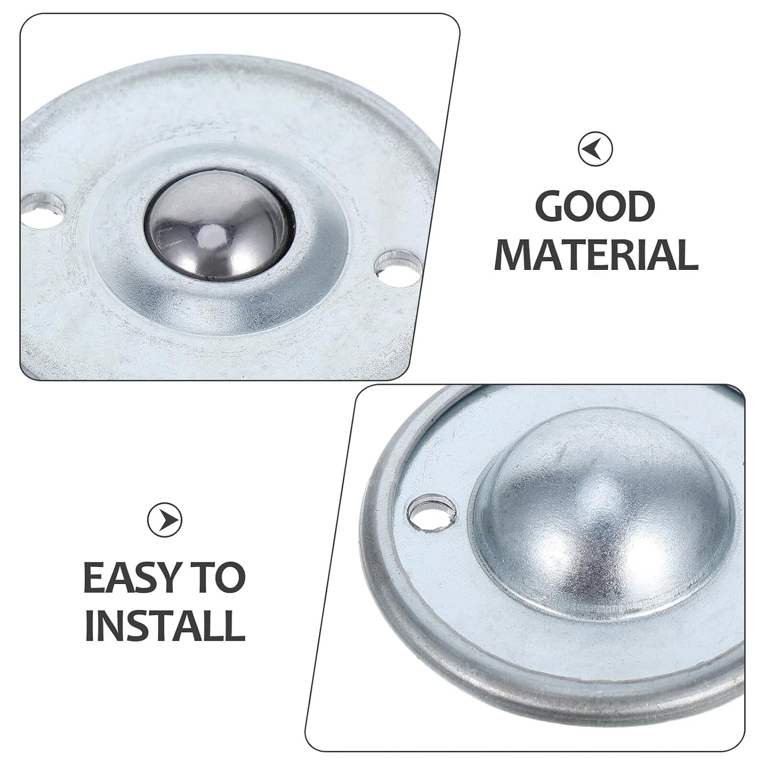 BESTOYARD 8pcs General Ball Transfer Bearings 360° Rotating Casters Carbon Steel Main Ball Roller Wheels for Material Handling Appliances Furniture Industrial Use
