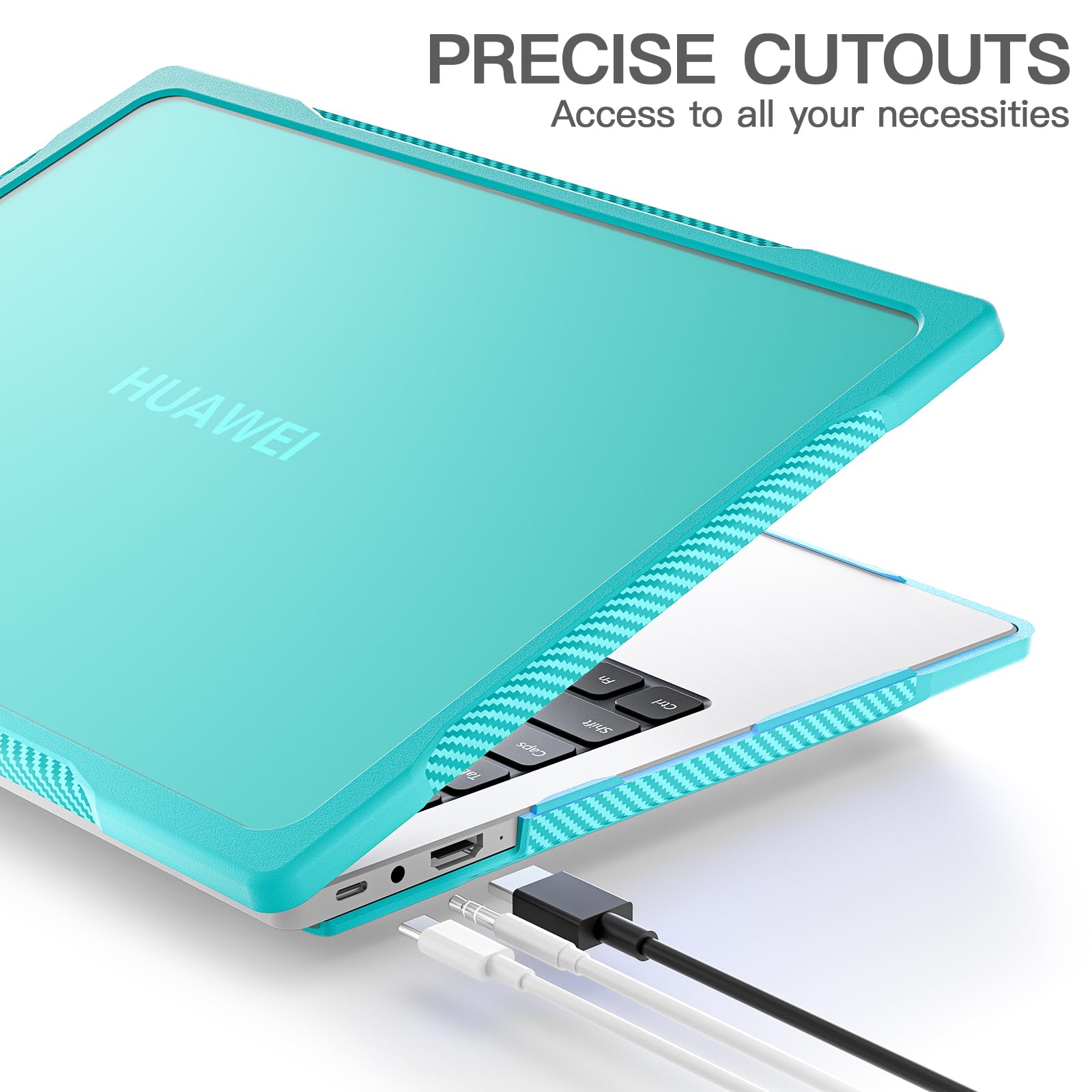 YGoal Case Compatibile con Huawei MateBook 14 2020, Cover Rigida in plastica Opaco Custodia per Huawei MateBook 14 2020, Nero