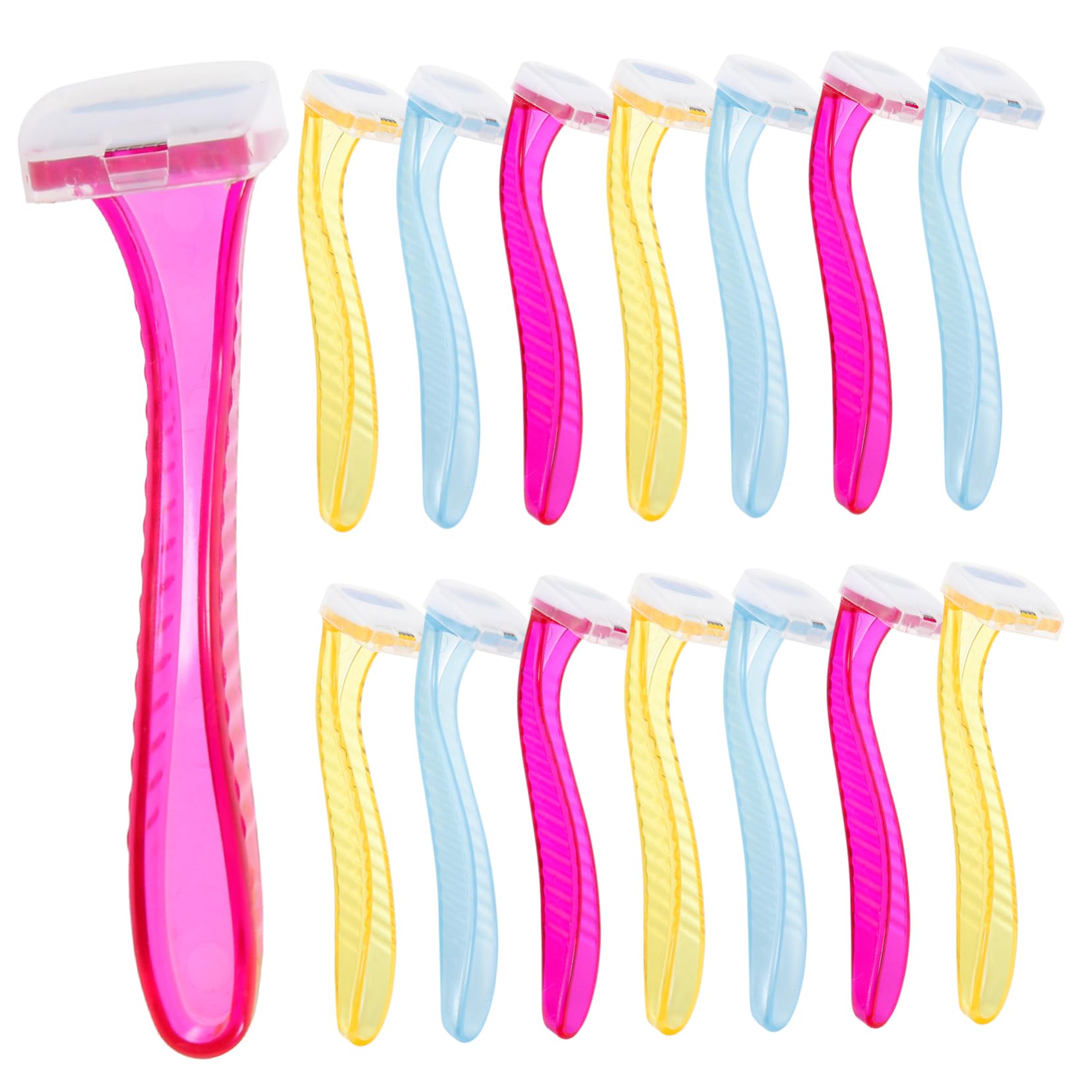 SOESFOUFU Stainless Steel Hair Trimmer Set 15pcs Body Shaver Facial Razor Eyebrow Trimmer Leg Hair Razor for Travel