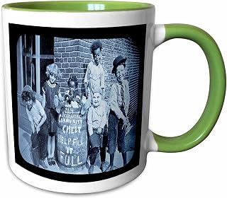 3dRose Our Gang 1920s Selenium 15oz Two-Tone Green Mug