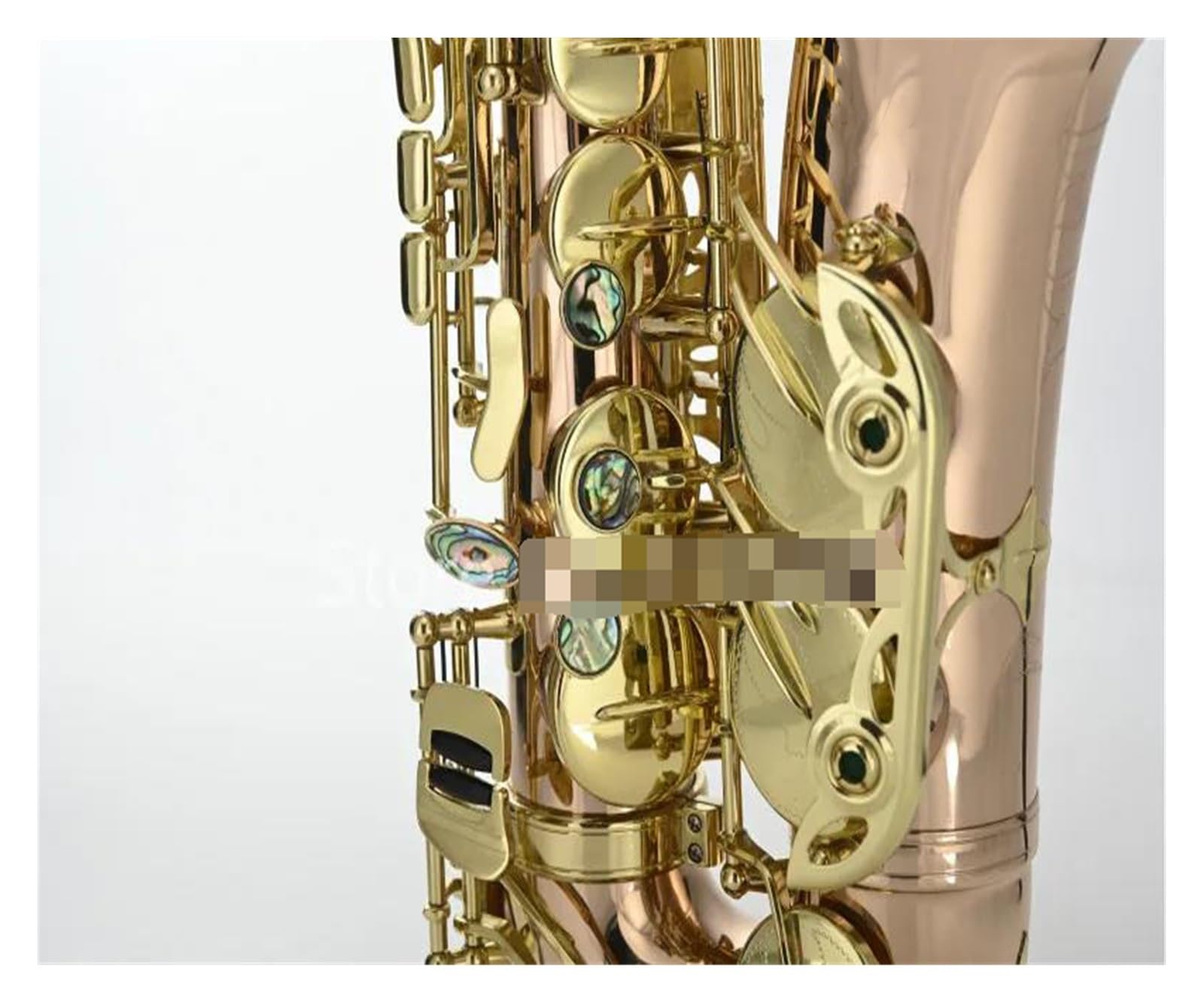 Instrumento saxofón Calidad Alto EB Tune Saxofón Fósforo Cobre Laca Dorada E Saxofón Plano Instrumento Musical