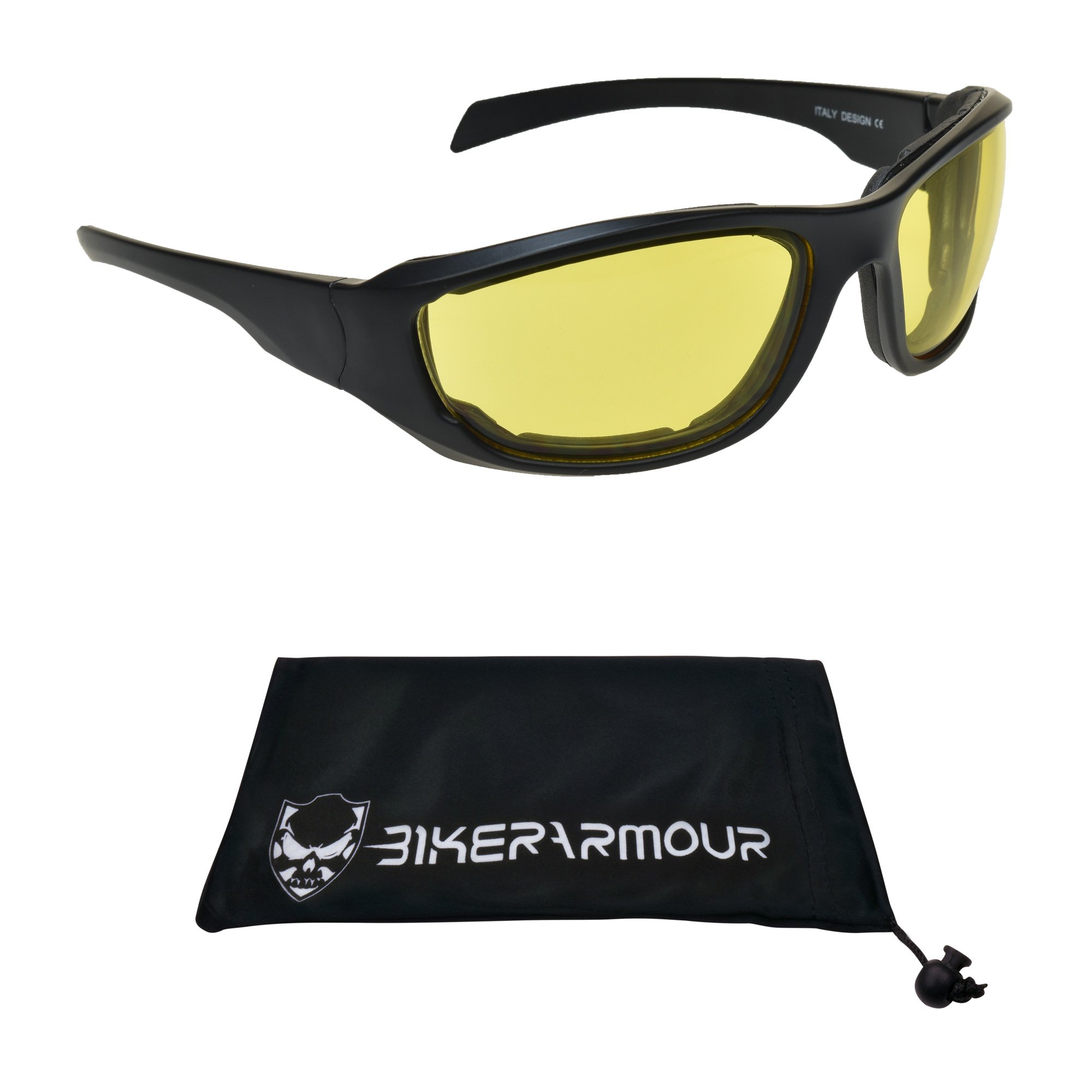 未使用　バイカー　バイク用　547 メガネ　サングラス イエローレンズ 日本製 Amazon.co.jp: Bikershades(バイカーシェード) ナイトライディング