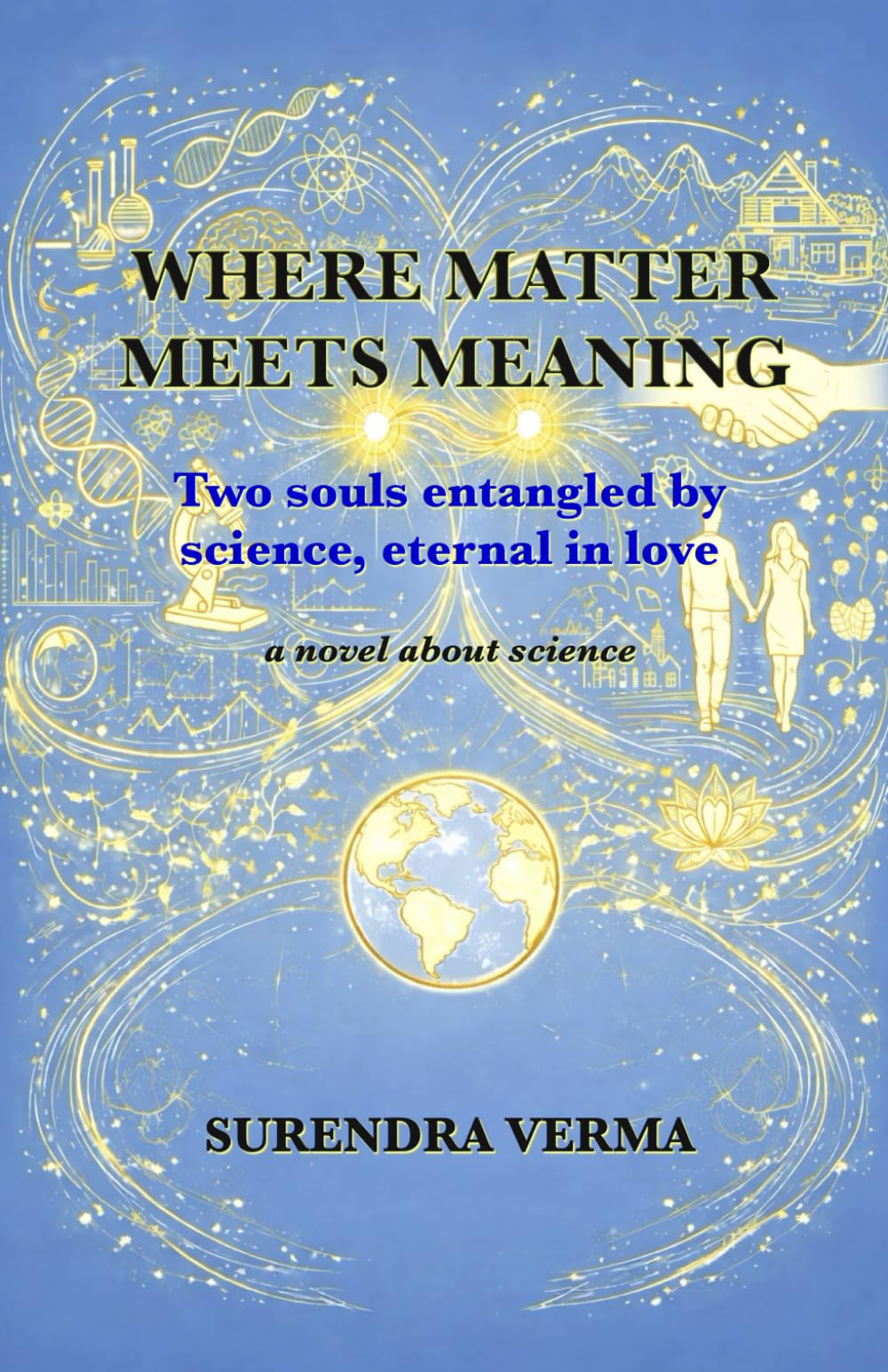 Where Matter Meets Meaning: Two souls entangled by science, eternal in love