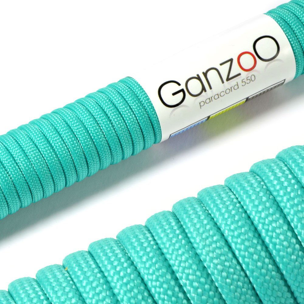 Ganzoo Paracord 550 Tipo 3, Cuerda 4 mm 100 m con 7 hebras Interiores, Funda poliéster/Nylon, para Outdoor Camping Supervivencia, rutas de Trekking, asegurar Tienda, Collar y Correa Perro, Oliva — view 90