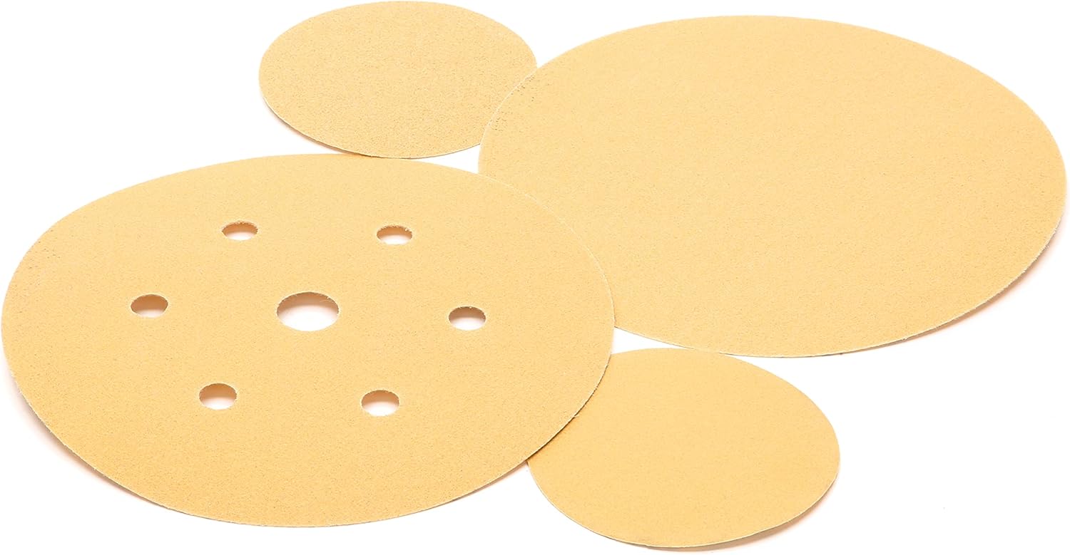 3M Hookit Gold Disc 236U, 00917, 3 in, P180 Grade, 50 Discs, Automotive Abrasive Discs