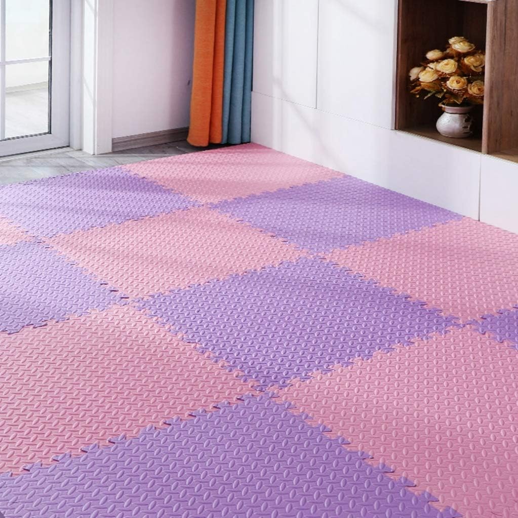 ジョイントマット パズルマット 大判 ズレない 衝撃吸収 フロアマット おしゃれ 滑り止め 北欧風 カーペット はっ水加工 厚め 断熱 抗菌 防ダニ 赤ちゃん ピクニック カラー 床暖房対応 軽量 オールシーズン 30 1 2 36