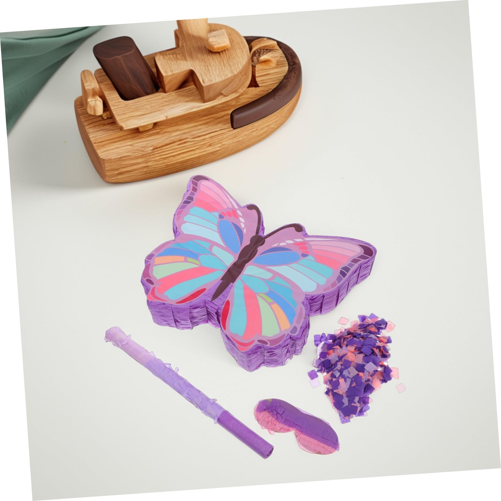 SOIMISS Piñata y Colores Vibrantes Diseño Único Incluye Palo con Papel Seguro de Fiesta Temática para Cumpleaños de Niñas para Diversas Fiestas Infantiles