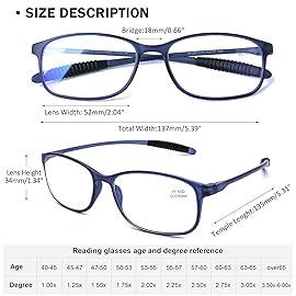 AQWANO 4 Pack Flexible Computer Reading Glasses Men Women Blue Light Blocking, Lightweight TR90 Frame Readers Glasses Anti Glare, 1.5