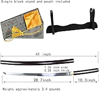 Vista 7 de Katana Sword Real Full Tang Sharp Handmade Samurai Sword Swords for Adults