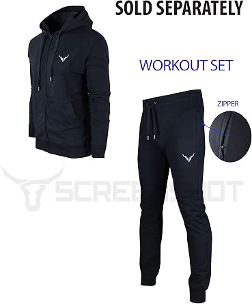 SCREENSHOT Sports Mens Premium Slim Fit Workout Pants - Athletic Jogger Fitness Gym Sweatpants