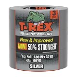 T-REX Tape Heavy Duty Duct Tape, 1.88 in x 30 Yds, Gunmetal Gray, 3 Pack – view 1