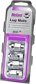 McGard 64011 Chrome Bulge Cone Seat Style Lug Nut Set (7/16" - 20 Thread Size) - Set of 4
