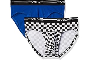 Evolve X: Men's Cotton Stretch No Show Brief Underwear Multipack