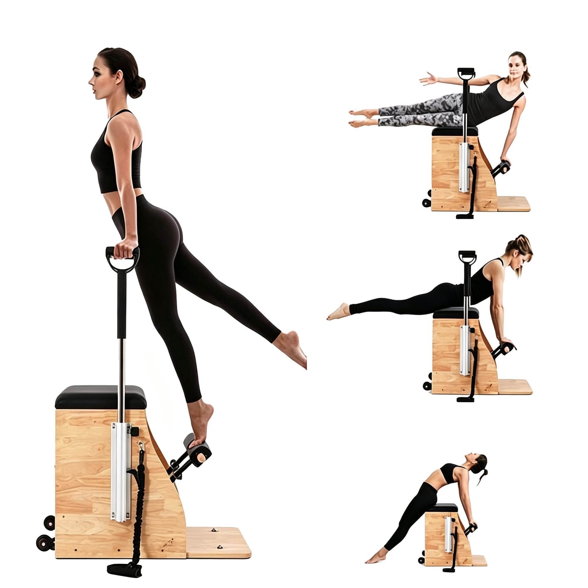 Pilates Split-Pedal Stability Chair, Professional Combo Fitness Trainer