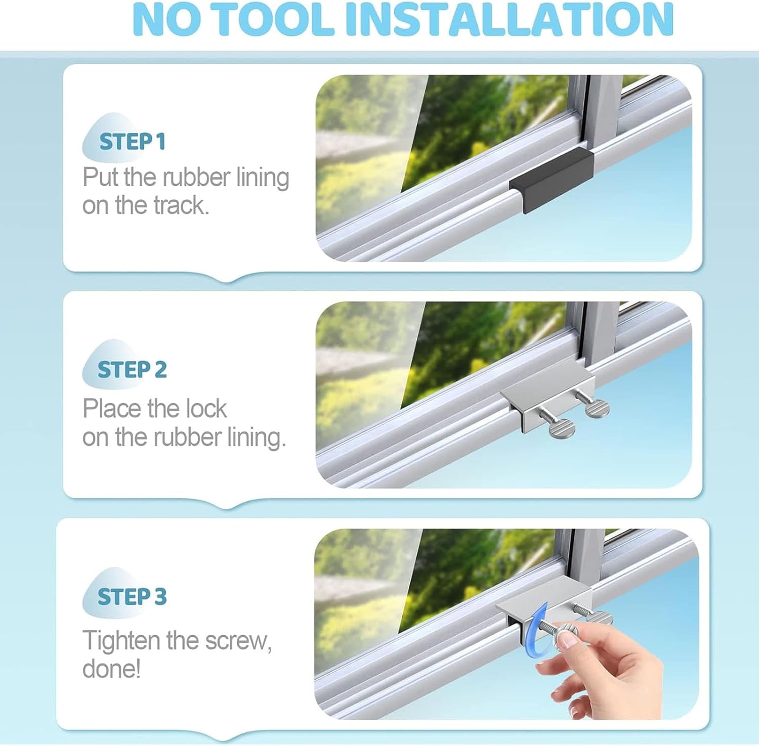 10PCS Window Limit Locks, Double Hole Security Antitheft Stops Stainless Steel Sliding Window Door Blocks