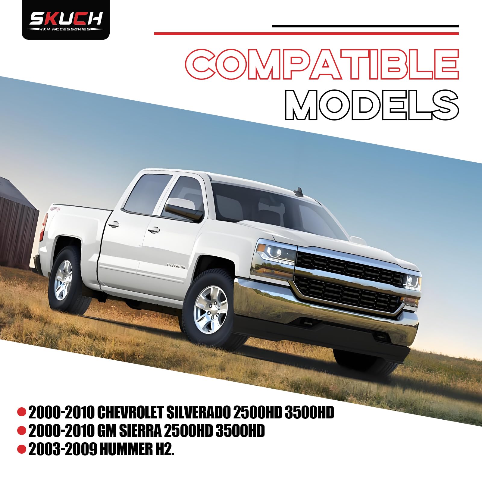Dasbecan Braccio Di Controllo Inferiore Paraurti Anteriore Compatibile Con Chevy Silverado E GMC Sierra (K201426 K201426B)