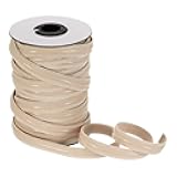 MECCANIXITY Non-Slip Elastic Band,3/8 Inch x 20 Yards Skin Color Polyester Silicone Stretch Band Silicone Grip for Clothing Accessories Wigs