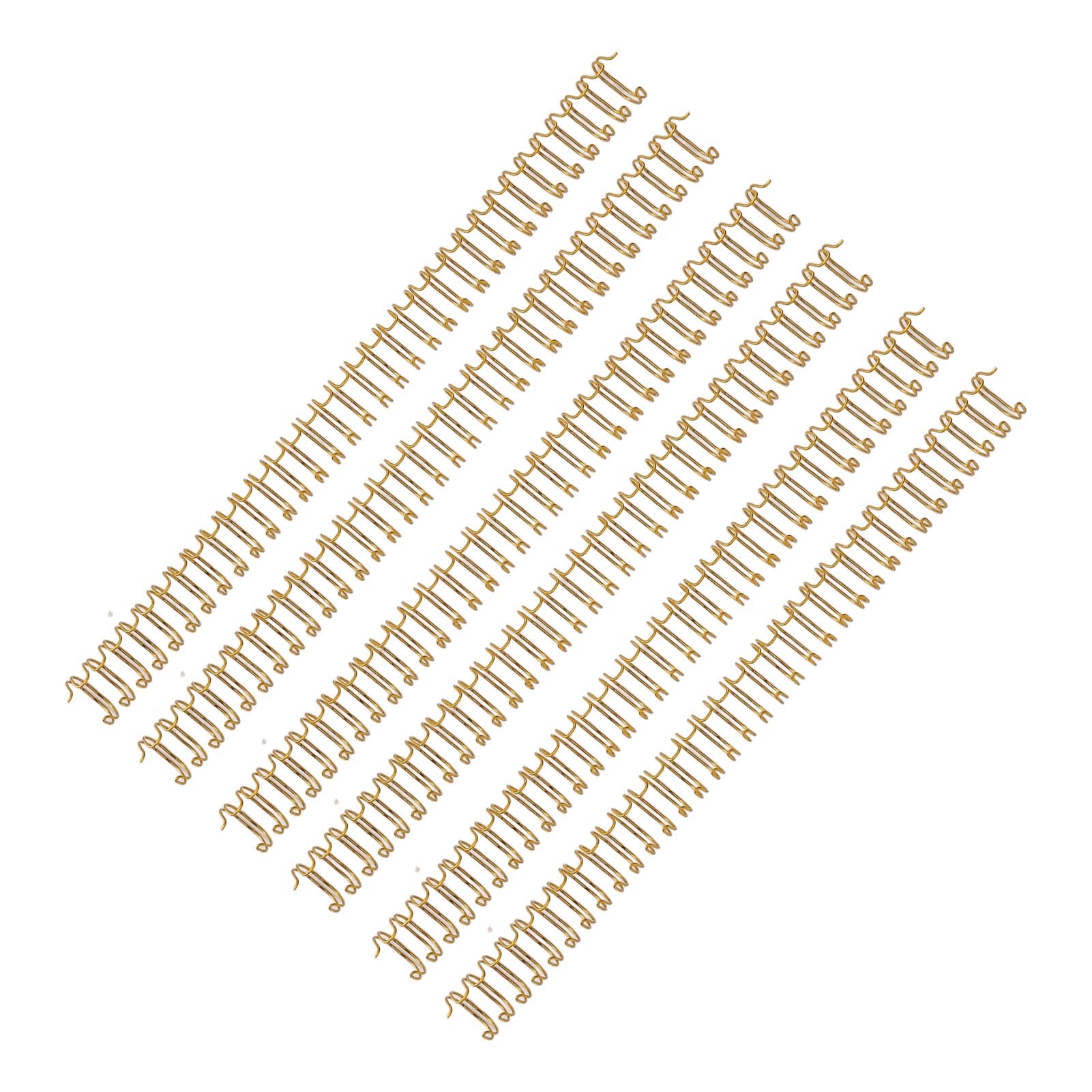 Sorandy Spiralbindungsspulen, Stabile Doppeldraht-Binderücken Zum Organisieren von Dokumenten, A4, 14,3 Mm, 100 Stück (GOLD)