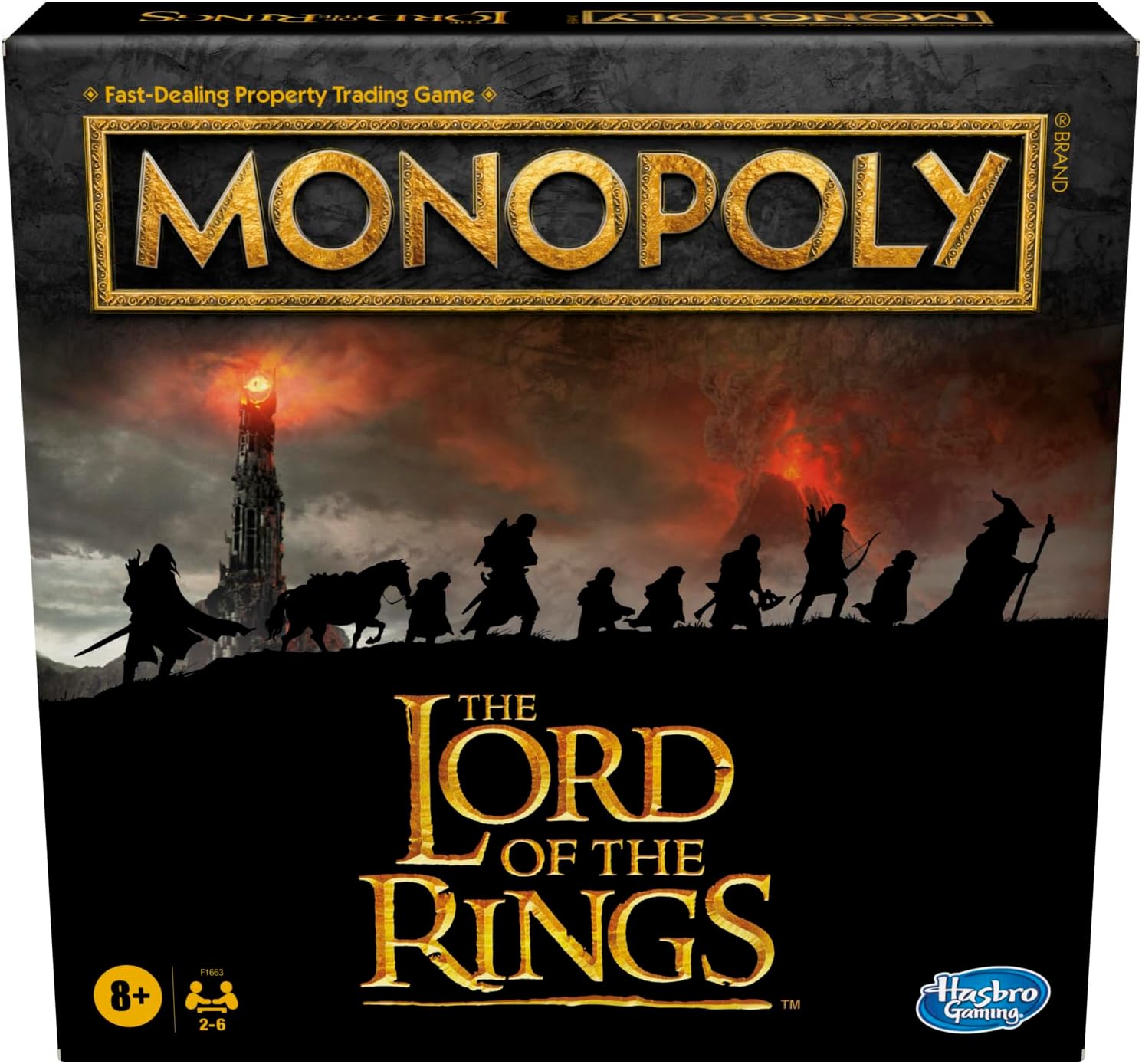 Monopoly : The Lord Of The Rings Edition Board Game Inspired By The Movie Trilogy, Family Games,, Ages 8&Up (Amazon Exclusive), 8+ years Kid