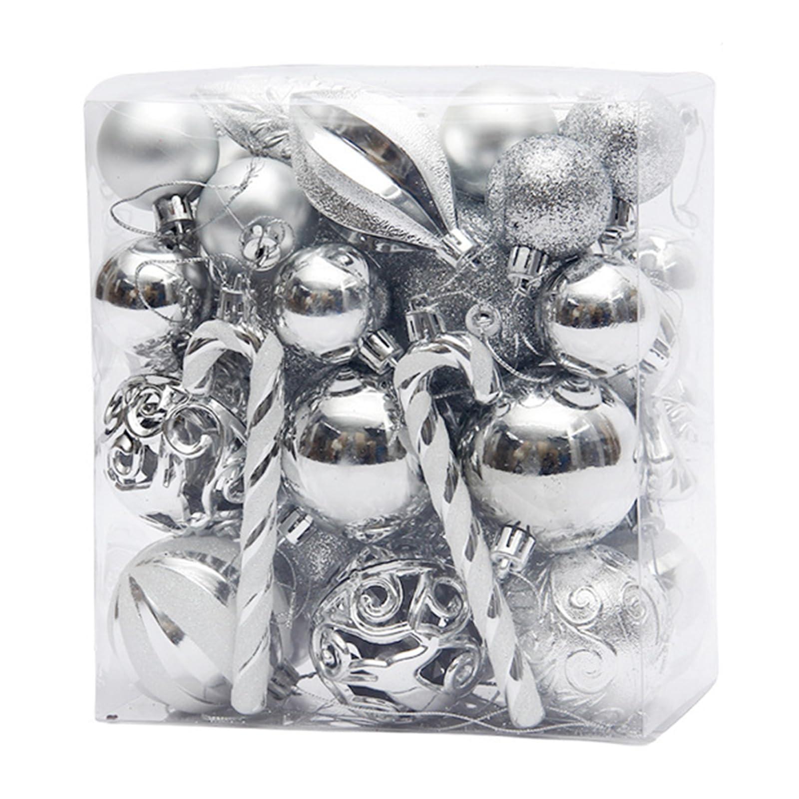 Christbaumkugeln Set, Kunststoffkugeln, Ornamente für den Innen und Außenbereich, viele Verwendungsszenarien, wasserdichte Weihnachtsdekoration