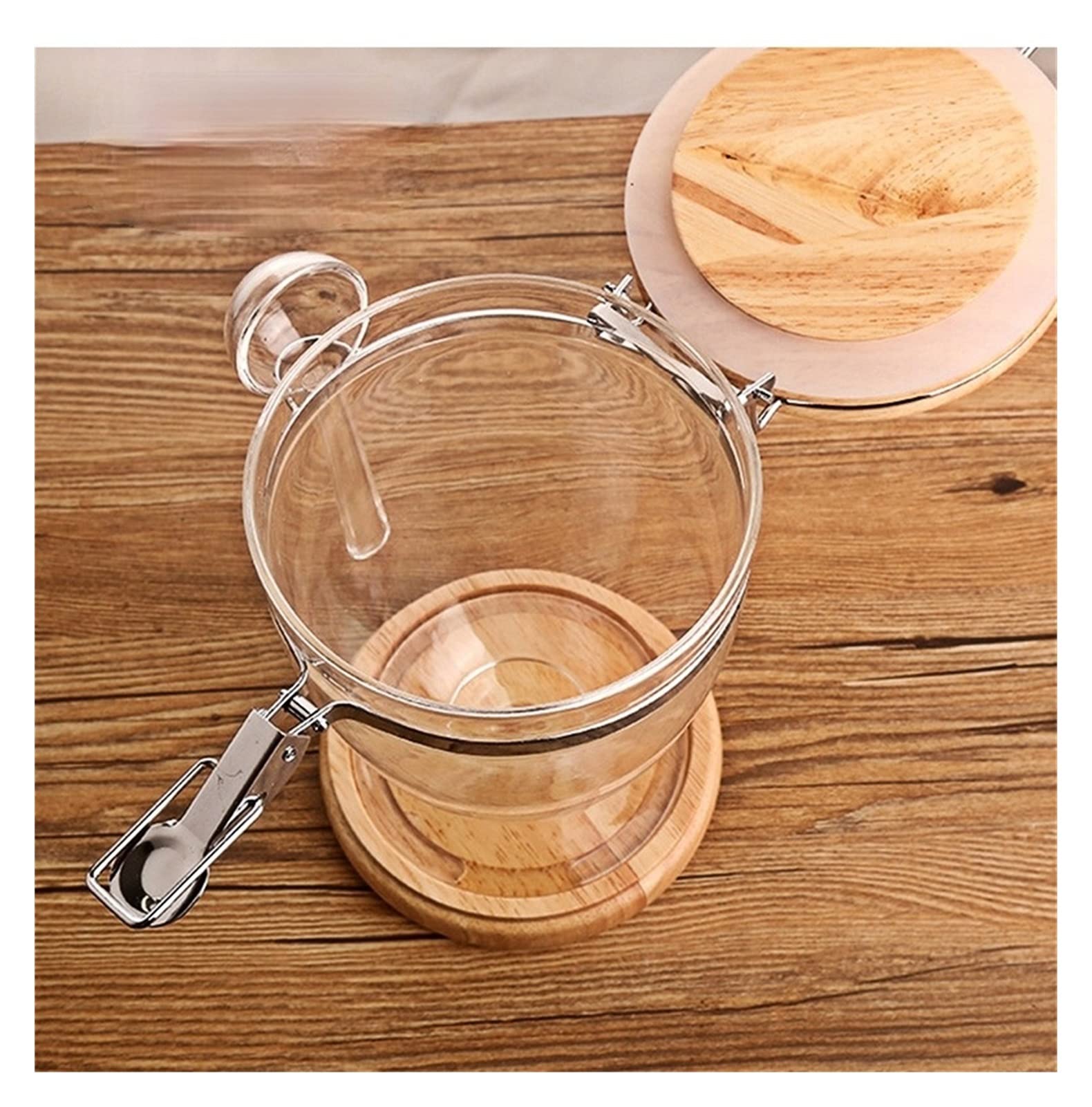 QINGGANGLING999 Kaffeedosen Kaffee versiegelte Glas Kaffeedosen Home Aufbewahrung Organizer Container Candy Panzer Lebensmittel Jar Lagerung Caddies Tee Can Kaffeedose Luftdicht (Size : 1150ML)