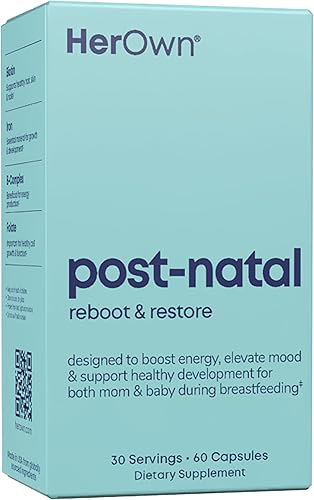 Her Own Vitaminas posnatales  Aumenta la recuperación del cabello, el suministro de leche y el bienestar  Vitaminas B, esenciales para la