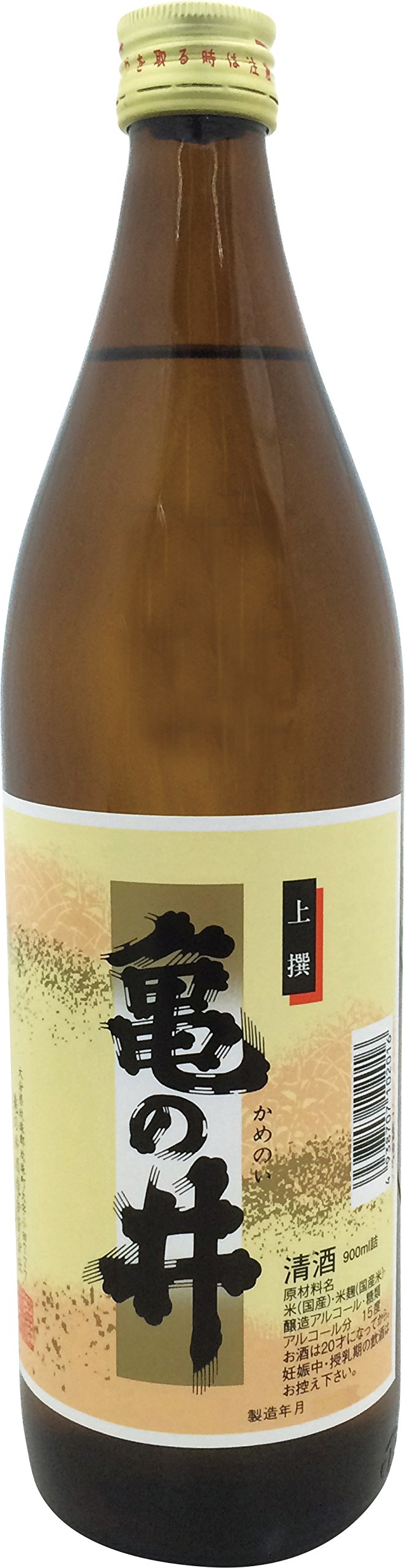 Amazon.co.jp: 亀の井酒造 亀の井 上撰 900ml アルコール分15度 [大分