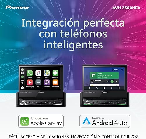 Miniatura 3 de Pioneer AVH-3500NEX Pantalla táctil motorizada de 7 pulgadas, DIN único - Apple CarPlay con cable y Android Auto, Bluetooth, cámara de respaldo,
