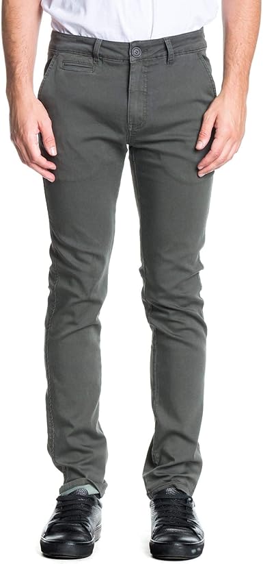 Amazon.com: Ezekiel - Pantalones chinos elásticos para hombre, color  chocolate : Ropa, Zapatos y Joyería