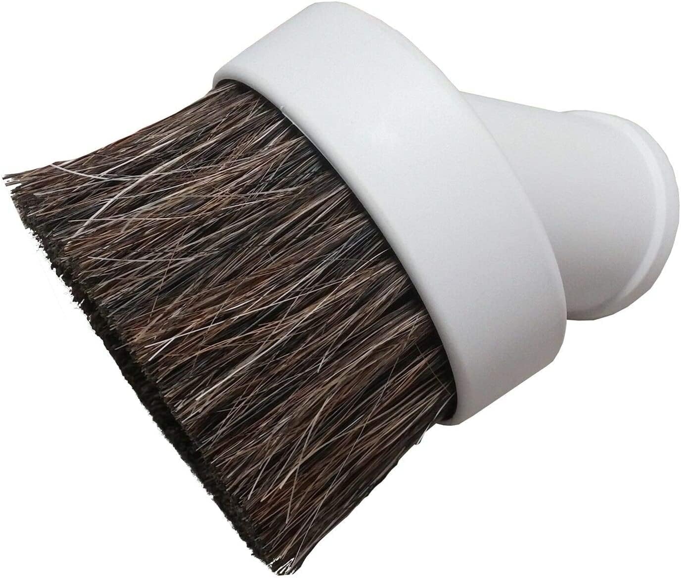 Central Vac Round Dusting Brush Attachment Grey for Vacuflo