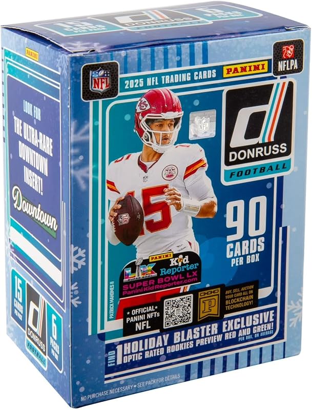 2025 Panini Donruss Football Holiday Trading Cards Blaster Box