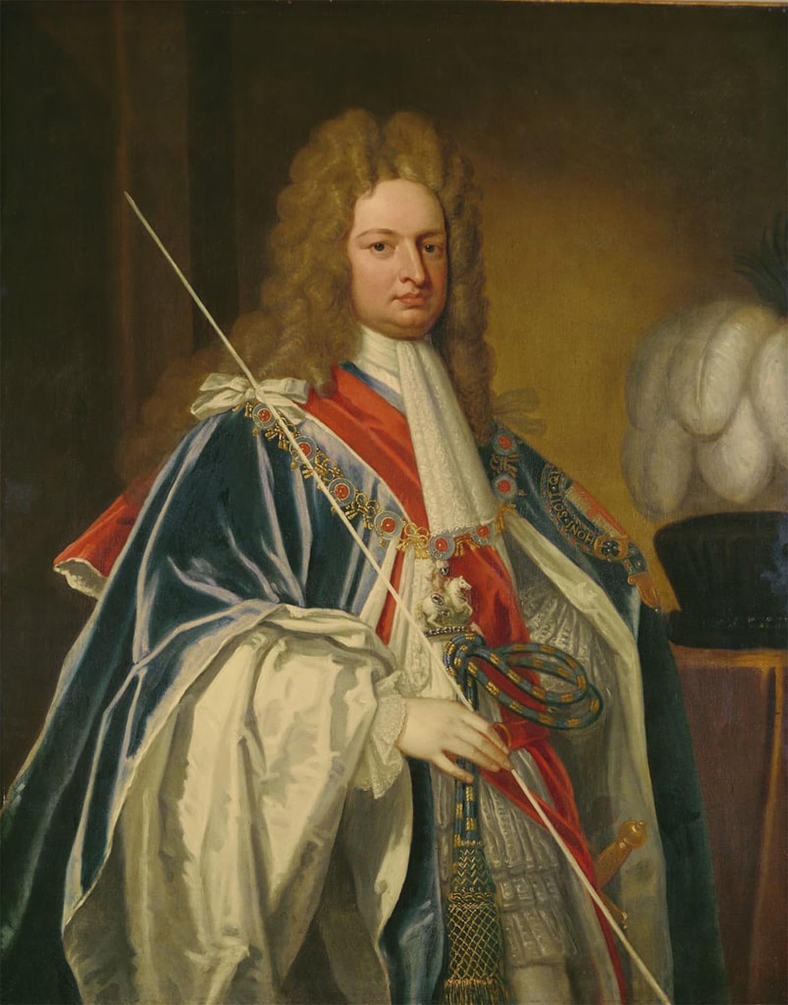 Tableau Robert de Godfrey Kneller impression d'art sur toile 60x90cm de style classique