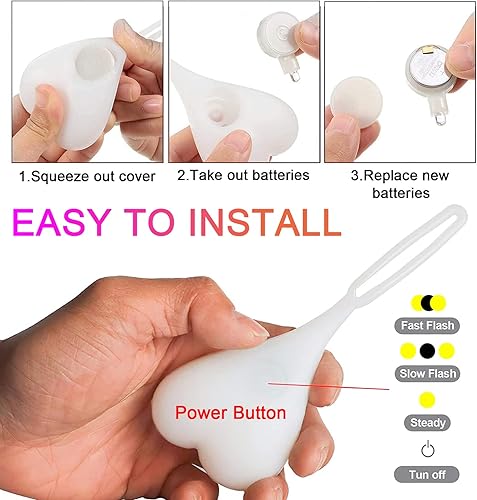 Miniatura 3 de YUERWOVER Luz trasera LED para bicicleta, luz trasera de bicicleta, luz nocturna, esencial para asiento de ciclismo, lámpara de seguridad para